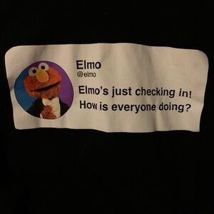 Elmo Tweet Shirt Mens XL